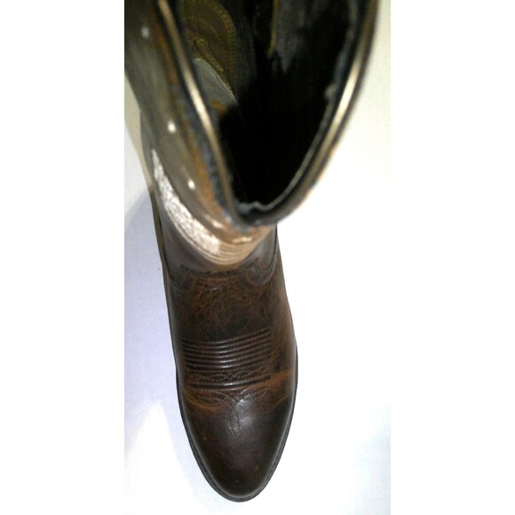 New NWT NIB Womens 7.5 Ariat Boot Western Distressed Heritage Liberty Leather - Picture 7 of 9